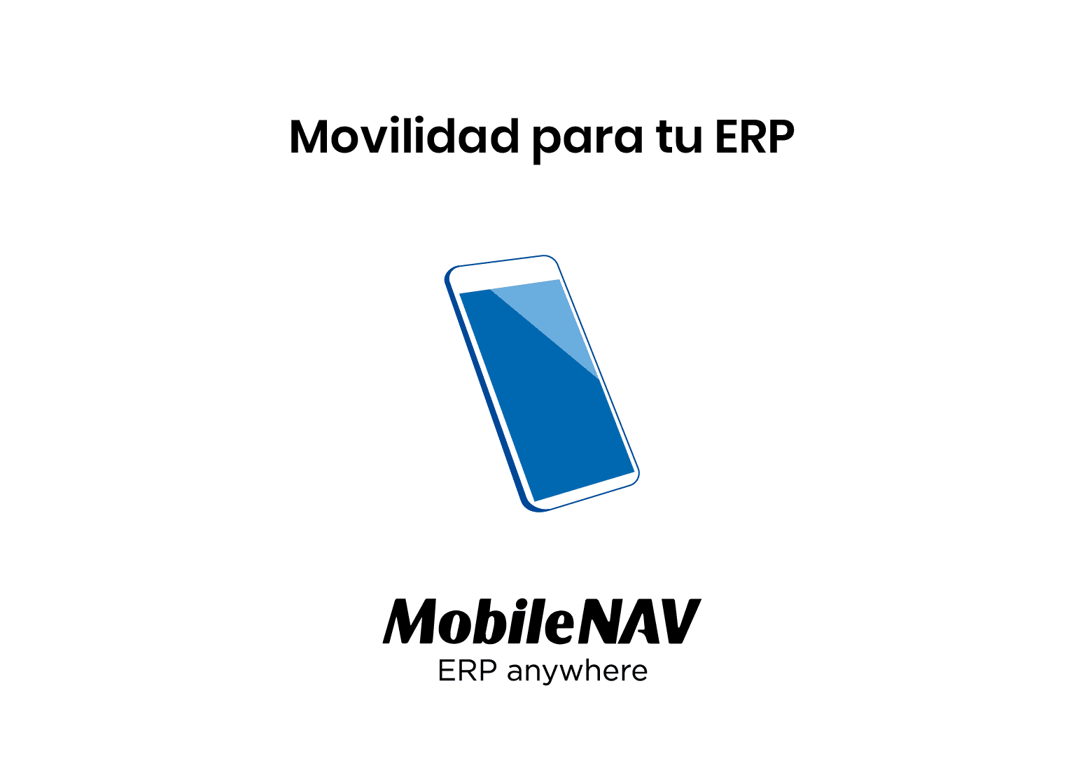 Texto "Movilidad para tu ERP" con MobileNAV