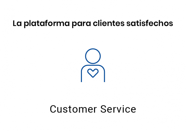 Texto "La plataforma de clientes satisfechos" con Dynamics 365 Customer Service