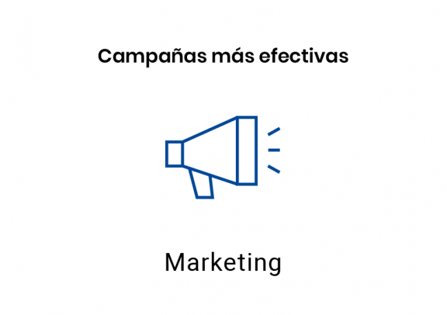 Texto "Campañas más efectivas" con Dynamics 365 Marketing